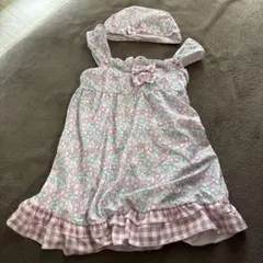 花柄 女の子 ワンピース水着 130cm