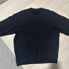 クルーネック スウェット ブラック