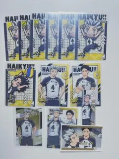 ハイキュー　クリアカード&ステッカーセット　梟谷学園　木兎光太郎・赤葦京治