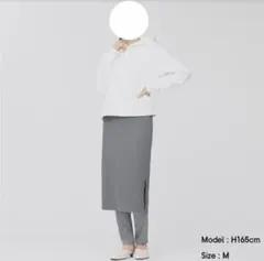 美品 GU レギンス付きスカート レイヤード 重ね着