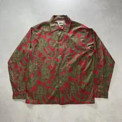 50s SEARS ペイズリー 総柄 コットン シャツ 60sのサムネイル