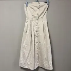 GORGE ストラップレス ベージュロングスカートのサムネイル