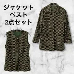 40s 針シンチバック ベスト ウール サテン フレンチ ヴィンテージ 