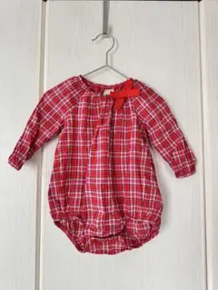 OshKosh B'Gosh ロンパース 70cm パープルチェック柄 - メルカリ