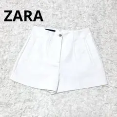 ZARA ザラ ハイライズ バミューダパンツ ホワイト M ショートパンツ