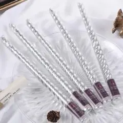 クリスマス飾りアンティークキャンドルローソクろうそくスパイラル4本セットゴールド