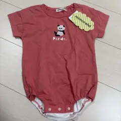 新品未使用mimorand パンダ　ロンパース 70-80 子供服　ベビー服