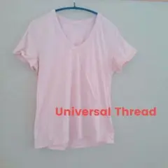【夏物セール】Universal Thread ピンク Vネック Tシャツ