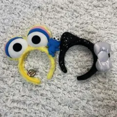 USJ ユニバ キティー セサミストリート カチューシャ 2点セット