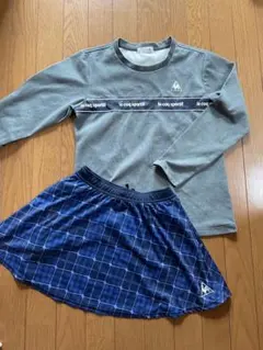 テニス　ウェア　セットアップ　上下セット　ルコック　Mサイズ 長袖　スコート