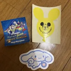 東京ディズニーランド ステッカー 3枚