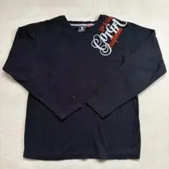 早い者勝ち✨ ガッチャ Vネック長袖Tシャツ メンズLサイズ ブラック 刺繍ロゴのサムネイル