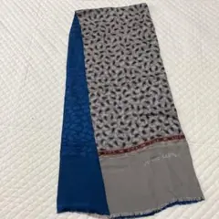 PIERRE CARDINペイズリー柄ストール　リバーシブル　シルク100%