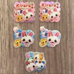 平成レトロ キラキラシール ステッカー フレークシール 3種5点セット かわいい