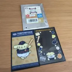 タイトーくじ　サンリオ　侍ジャパン　G賞　クリアカード　ポムポムプリン