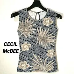 CECIL McBEE ロゴ柄 タンクトップ ノースリーブのサムネイル