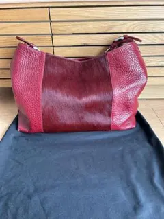 GRES PARIS グレ　パリ　赤 レザー ショルダーバッグ