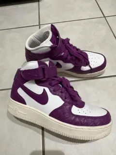 Nike Air Force 1 Mid パープル ホワイト