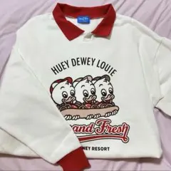ディズニーリゾート ヒューイデューイルーイ トレーナー 服 裏起毛