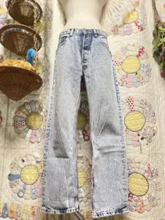 80s80年代vintageリーバイスケミカルウォッシュデニムusa製アメリカ製