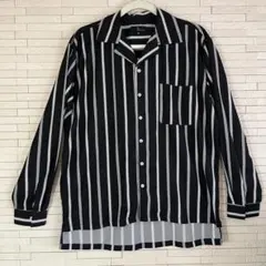 ストライプデザイン 長袖シャツ Mサイズ