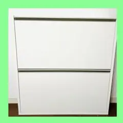 ✨送料無料✨ 薄型 シューズボックス 2段 フラップシューズボックス