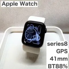 アップルウォッチ シリーズ8 GPSミッドナイトアルミ 41mm BT容量88%