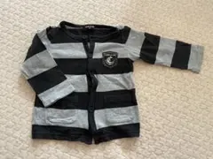 COMME CA ISM カーディガン 80 ブラック/グレー