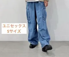 美品♡デニムスーパーワイドカーゴパンツ