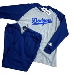 MLB ドジャース　ラグラン　上下セット　ルームウェア　パジャマ　XL 大谷翔平