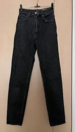 MOUSSY ブラック テーパードスキニー