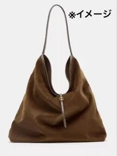 ZARA コーデュロイ調トートバッグ