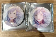 プロセカ グリッター缶バッジ 日野森雫 ×2