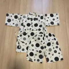甚平 昆虫模様 キッズ120サイズ