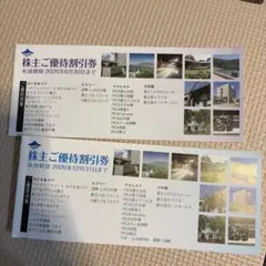 富士急行 株主ご優待割引券 2冊セット ※片方は2026年12月31日までのサムネイル