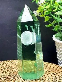 超綺麗☆雪花オブシディアン六角柱B91Z2/68Z17C - メルカリ