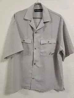 【やましょう様専用】Kappa　オープンカラーシャツ　メンズ　グレー　Мサイズ