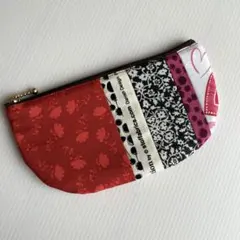 ❤︎パッチワーク 【船底ポーチ】メガネケース