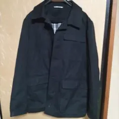 ブラック ステンカラージャケット