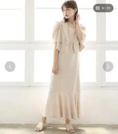 マーメイドキャミワンピース　セットアップ　NICE CLAUP