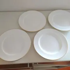 ノリタケ　サンクエトワールモデラート　ゴールドライン21cm プレート4枚セット