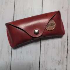 本革ハンドメイド メガネケース