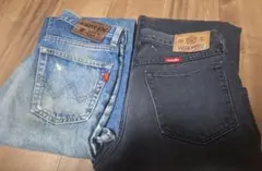 90sUSWrangler30×32 EDWIN27×32　デニム２本USA