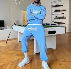 corteiz 水色 セットアップ Sサイズ