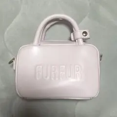 FURFUR マイクロスクエアボストンバッグ ピンク