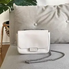 CHARLES & KEITH ショルダーバッグ ホワイト