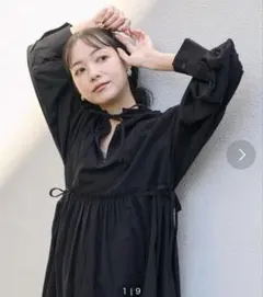 フリークスストア　長袖ワンピース　黒