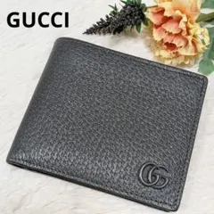 未使用級】GUCCI 二つ折り財布 ニューバスケット インターロッキング G
