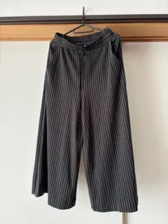 niko and… ガウチョパンツ Lサイズ ブラックストライプ