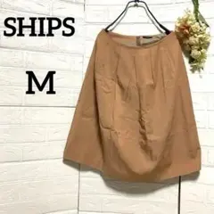 a411.シップス/オシャレスカート【38】M/オフィス/ミルクチョコレートのサムネイル